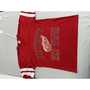 Vintage Detroit Red Wings T-shirt Jersey 1990s Logo 7 - XL